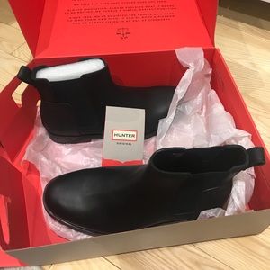 Hunter original refined leather chelsea boots